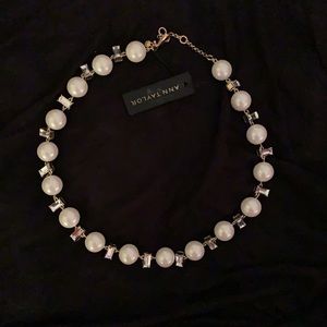 Pearl & Rhinestone Statement Necklace
